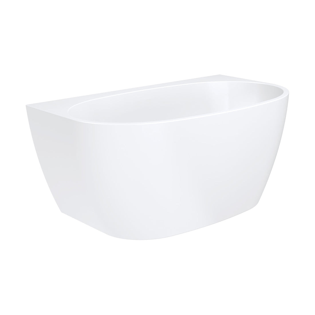 Fienza Keeto Back-to-Wall Acrylic Bath, 1500mm