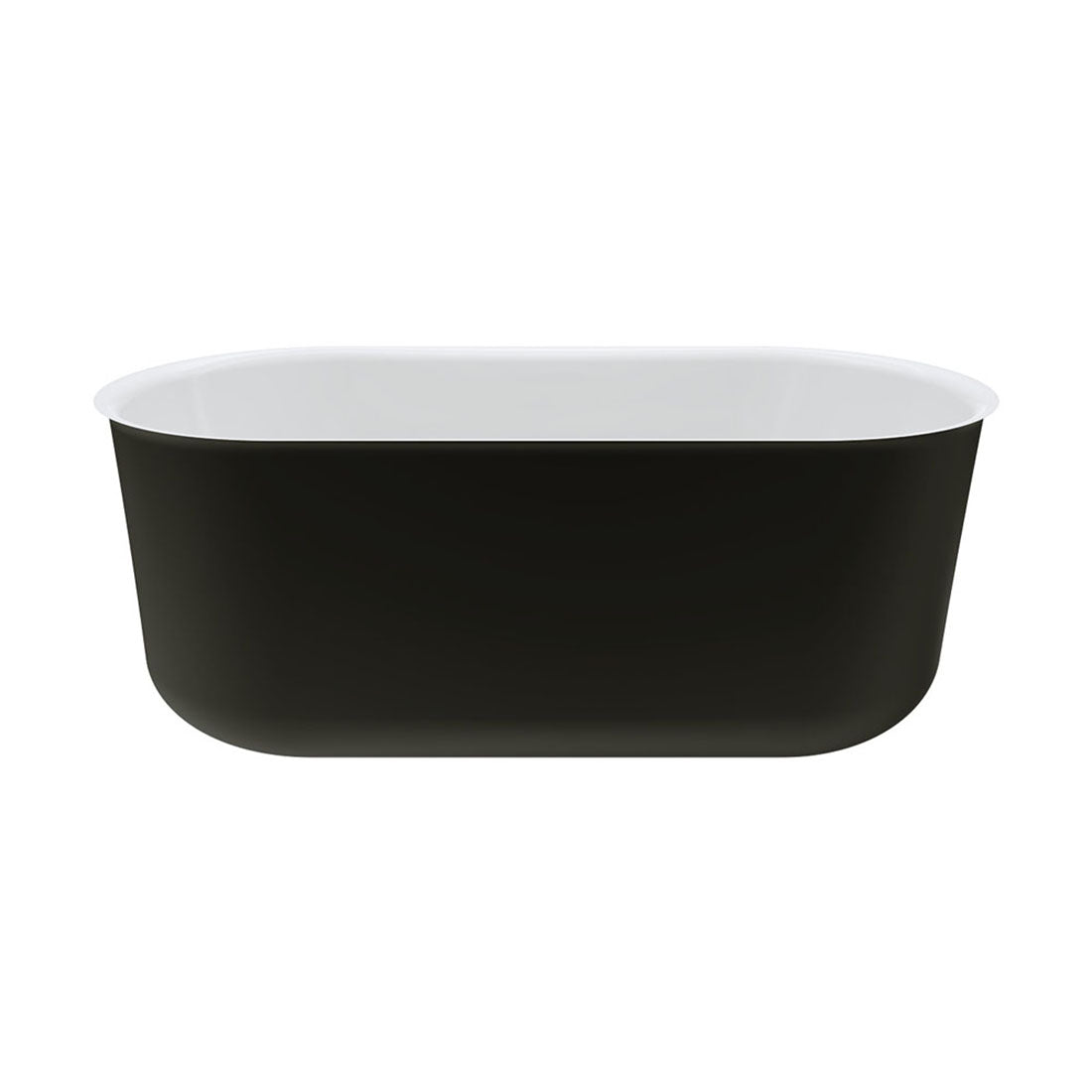 Fienza Windsor Freestanding Acrylic Bath, 1500mm Matte Black