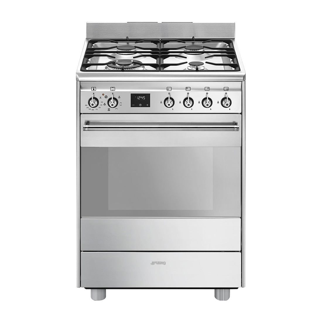 Smeg Classic Freestanding Dual Fuel Cooker Stainless Steel 60cm