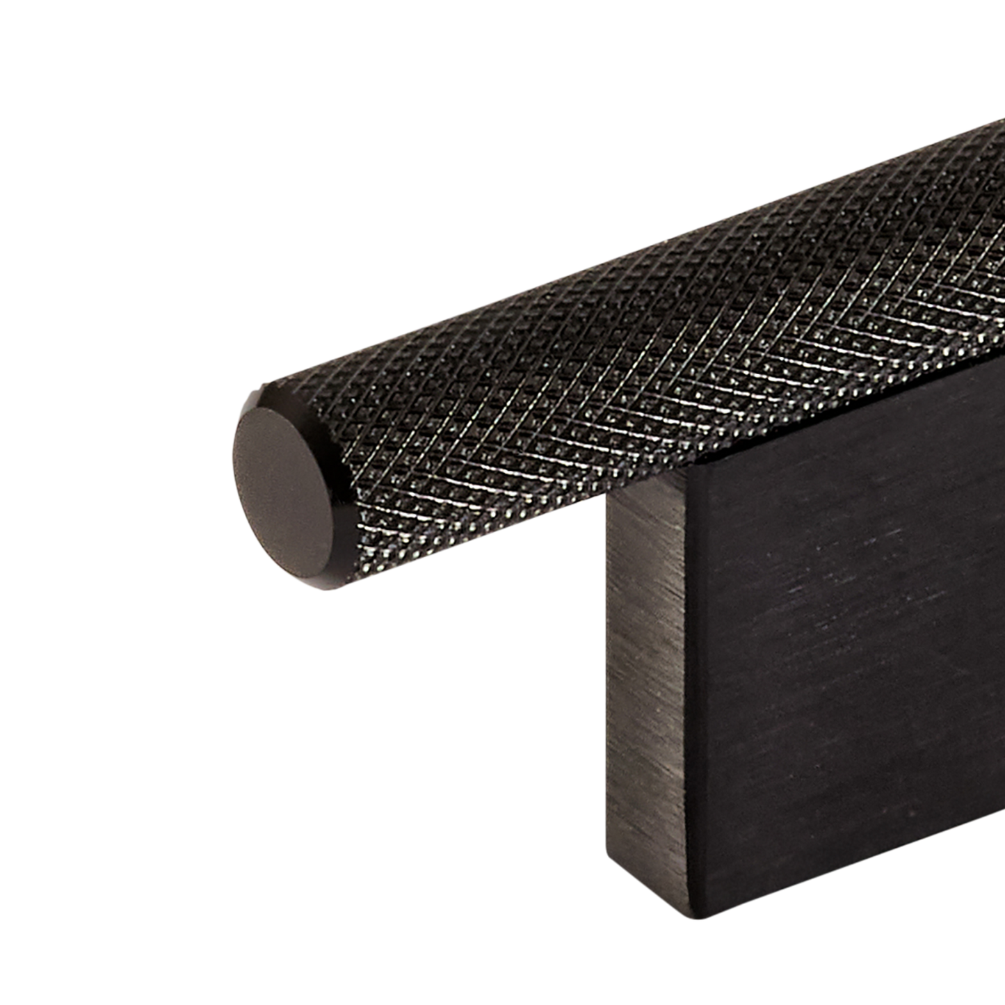 Momo Graf Knurled T Knob 60mm in Brushed Black (2)