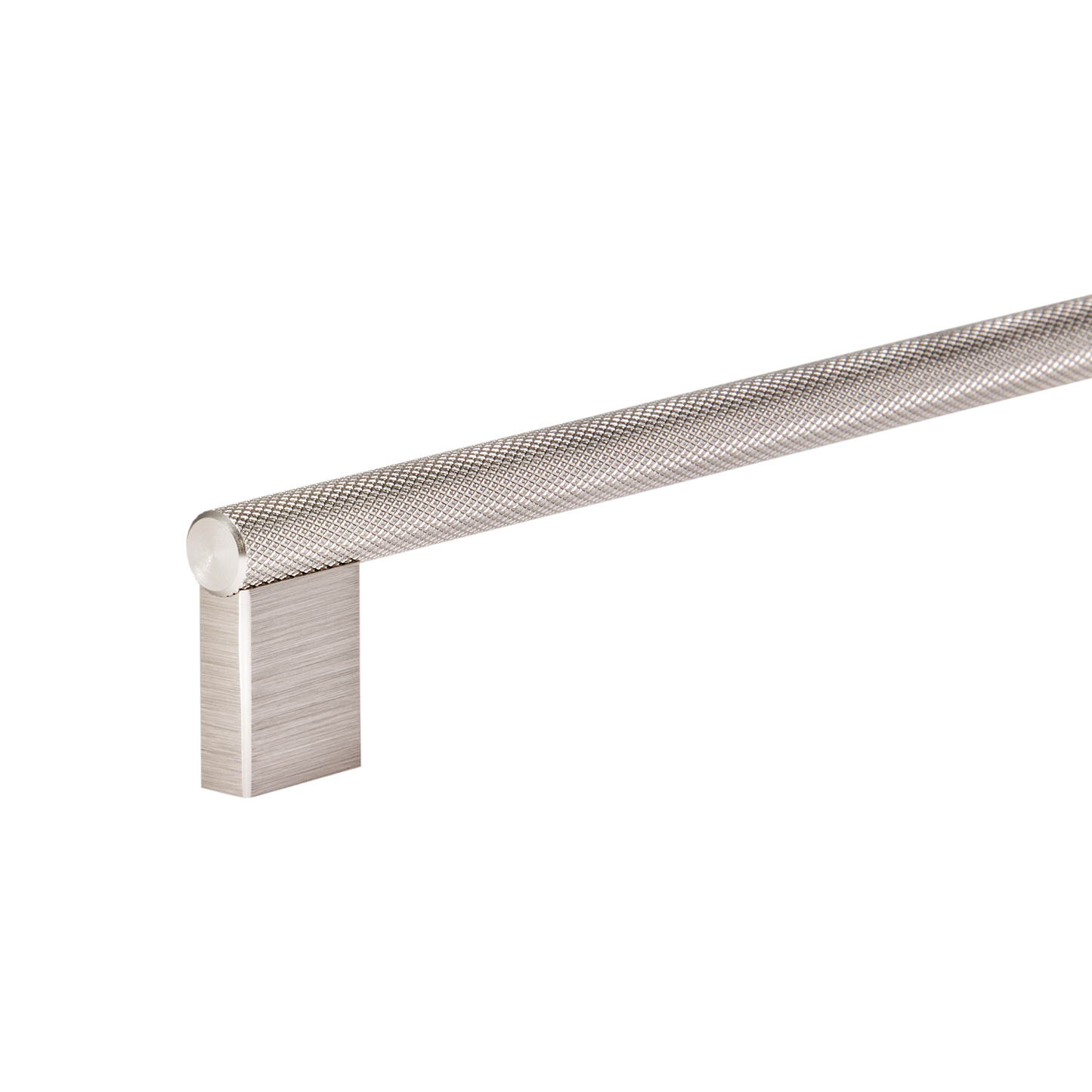 Momo Graf Knurled D Handle 160mm in Dull Brushed Nickel (2)