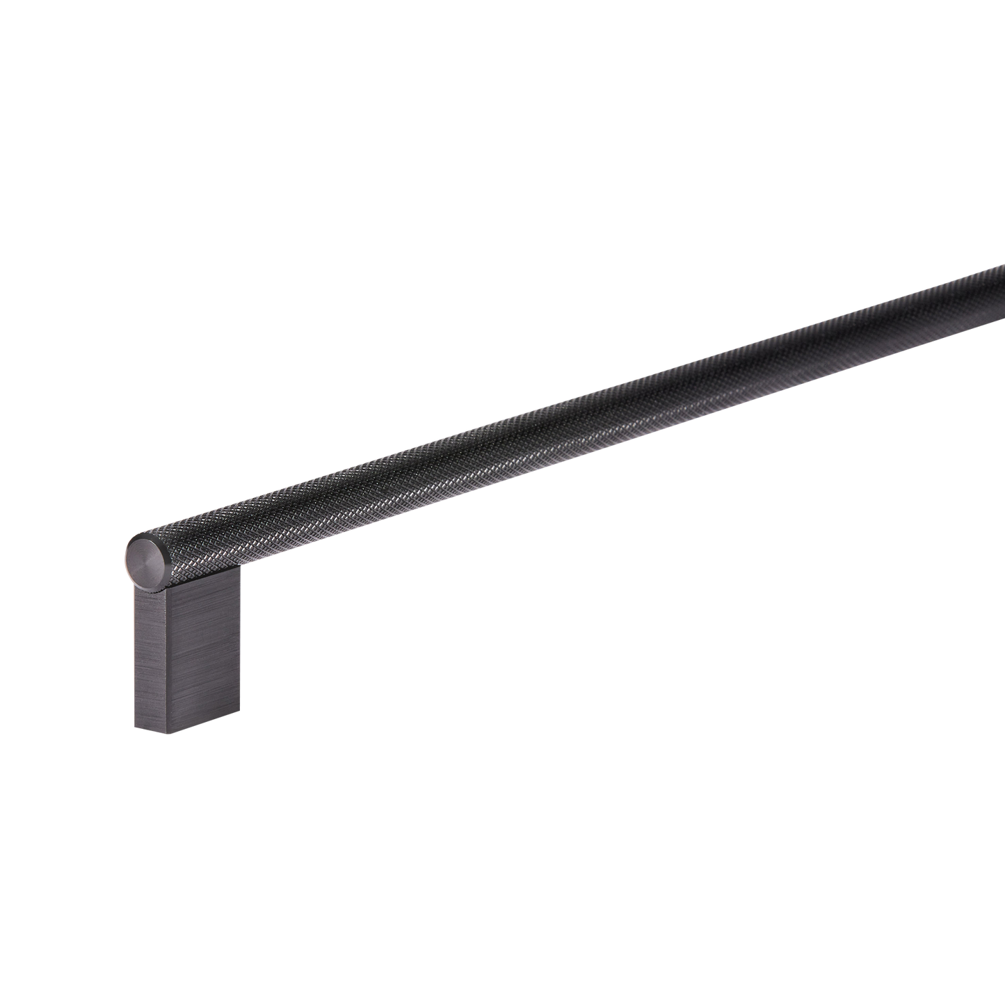 Momo Graf Knurled D Handle 256mm in Brushed Black (2)