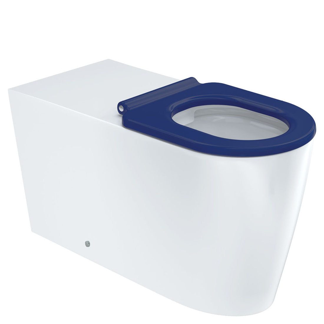 Fienza Isabella Care Wall-Faced Toilet Suite, Blue Seat, P-Trap