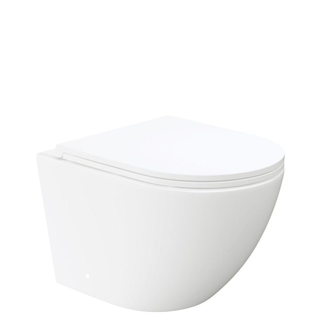 Fienza Koko Tornado Flush Wall Hung Toilet Suite, Slim Seat