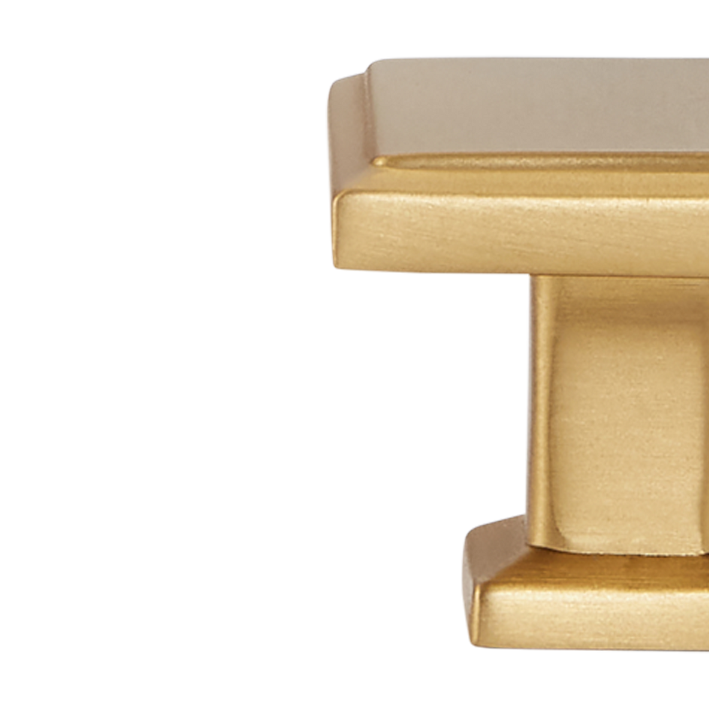 Momo Lucca Square Knob 30mm in Brushed Satin Brass (2)