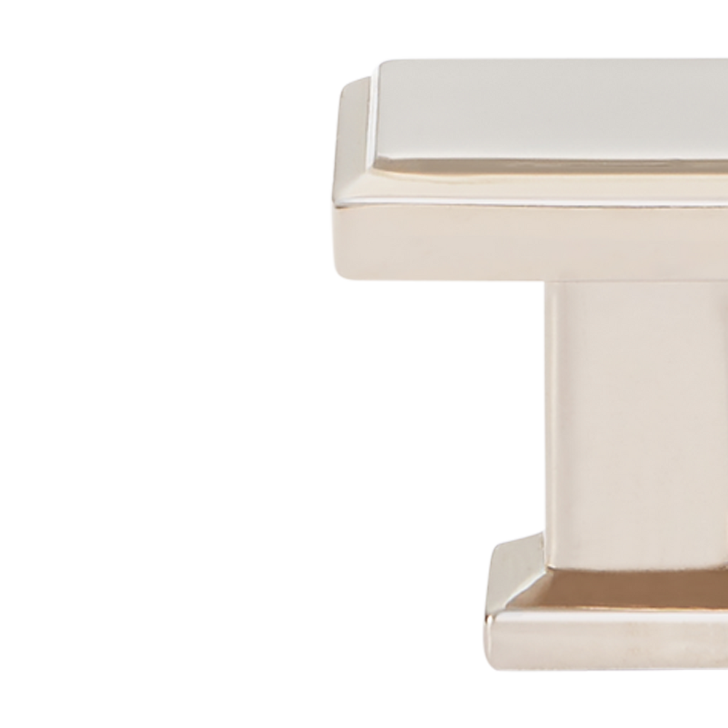 Momo Lucca Square Knob 30mm in Polished Nickel (2)