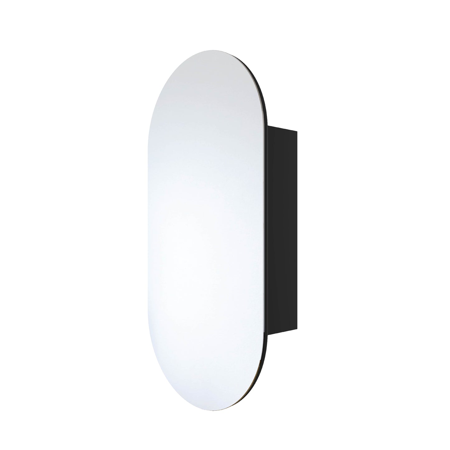 Lincoln Pill Black Mirror Cabinet - 500x