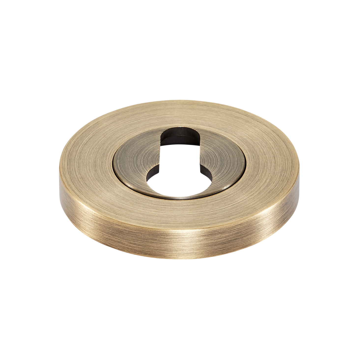 Momo Euro Cylinder Escutcheon Set Dark Brushed Brass (1)