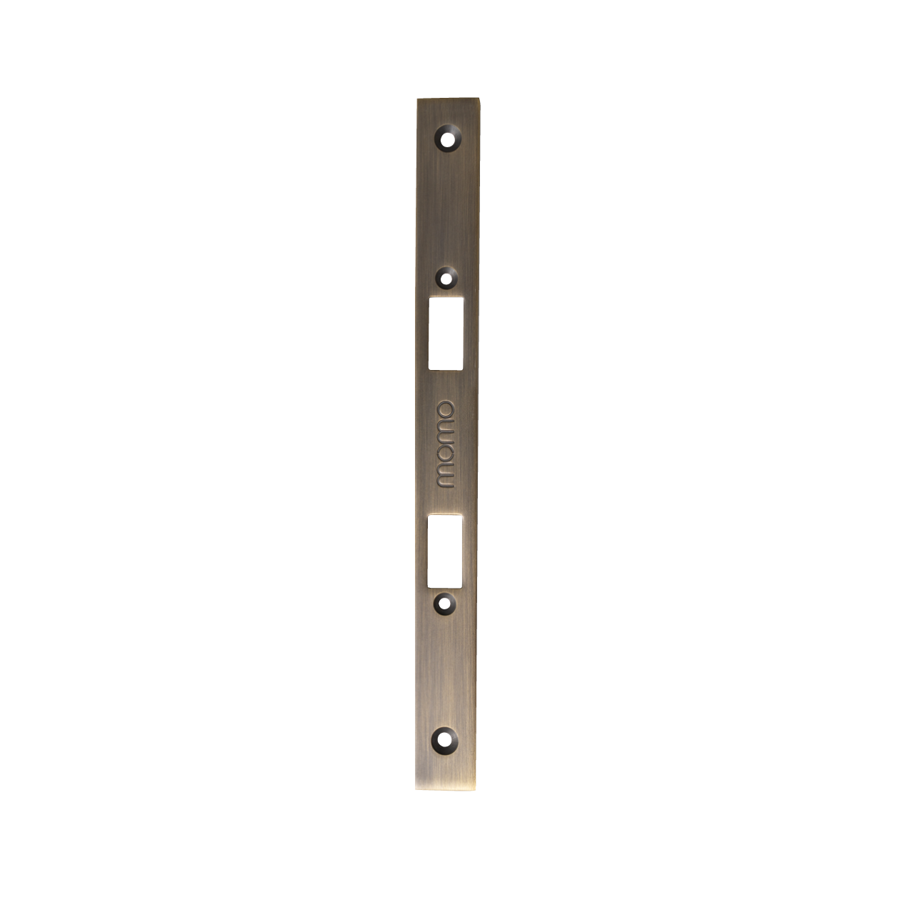 Momo Mortice Lock Forend Plate For Use With Privacy Thumb Turn Dark Brushed Brass