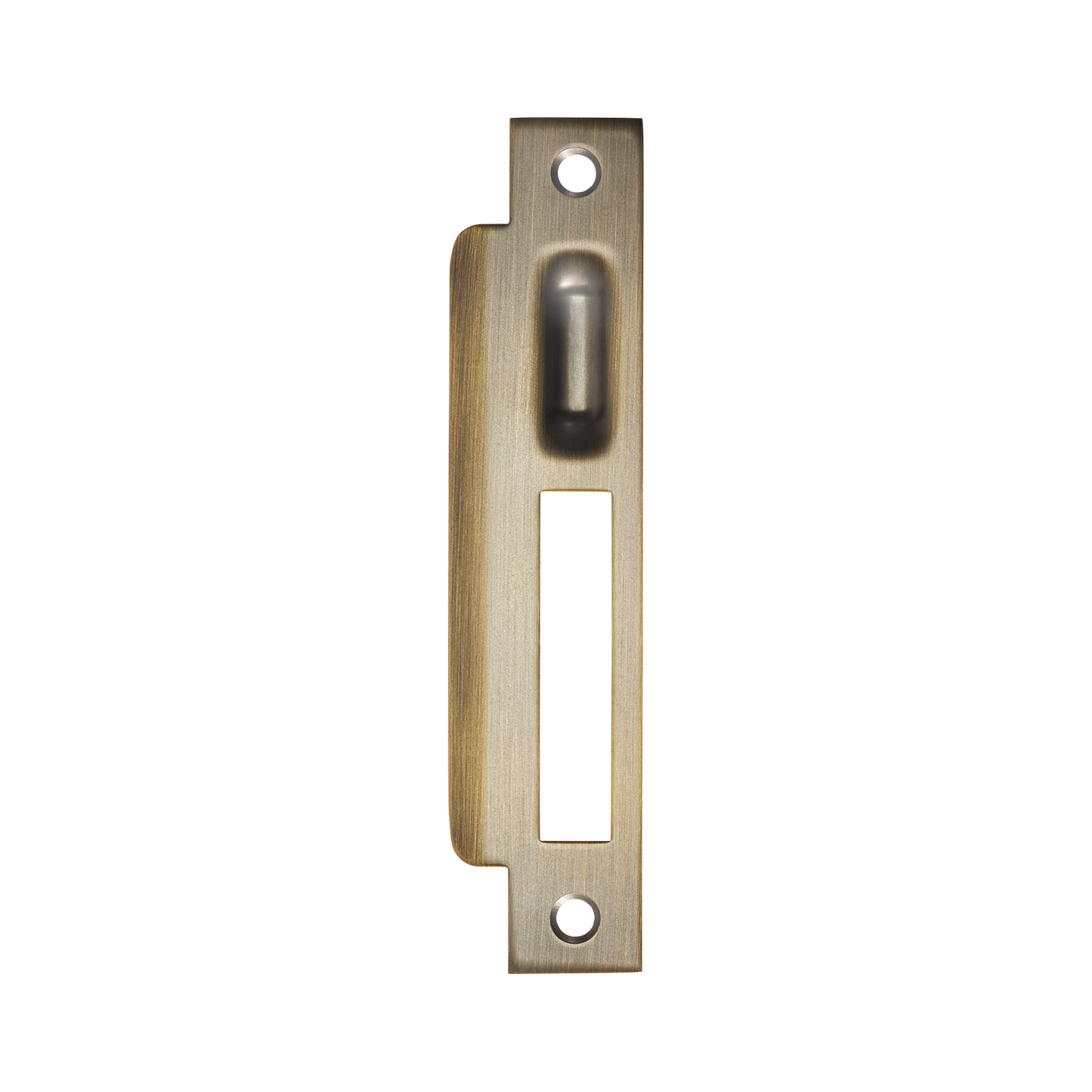 Momo Roller Mortice Lock Left Hand Strike Plate Dark Brushed Brass