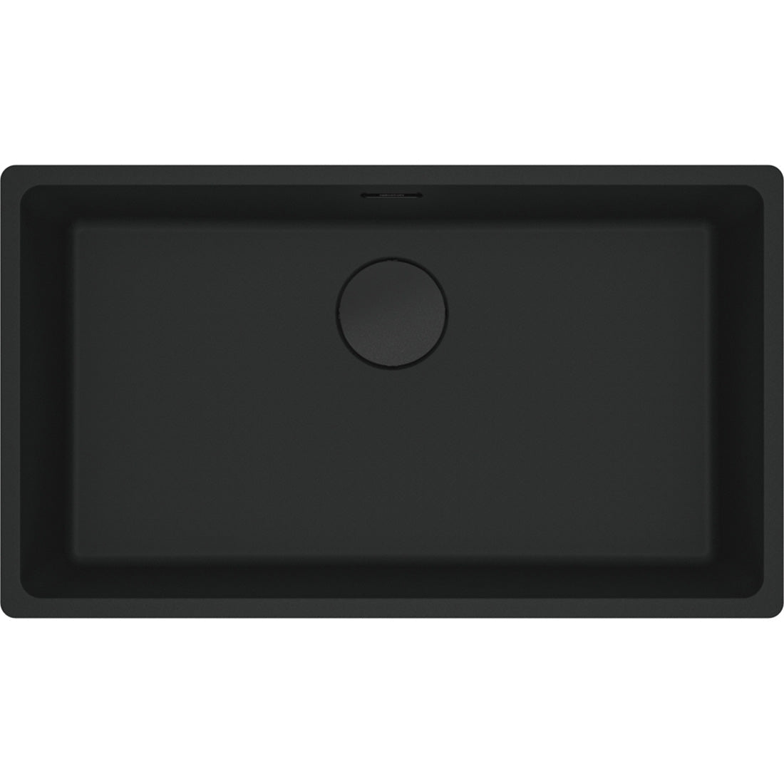 Franke Maris Granite Single Bowl 720mm Undermount Matte Black