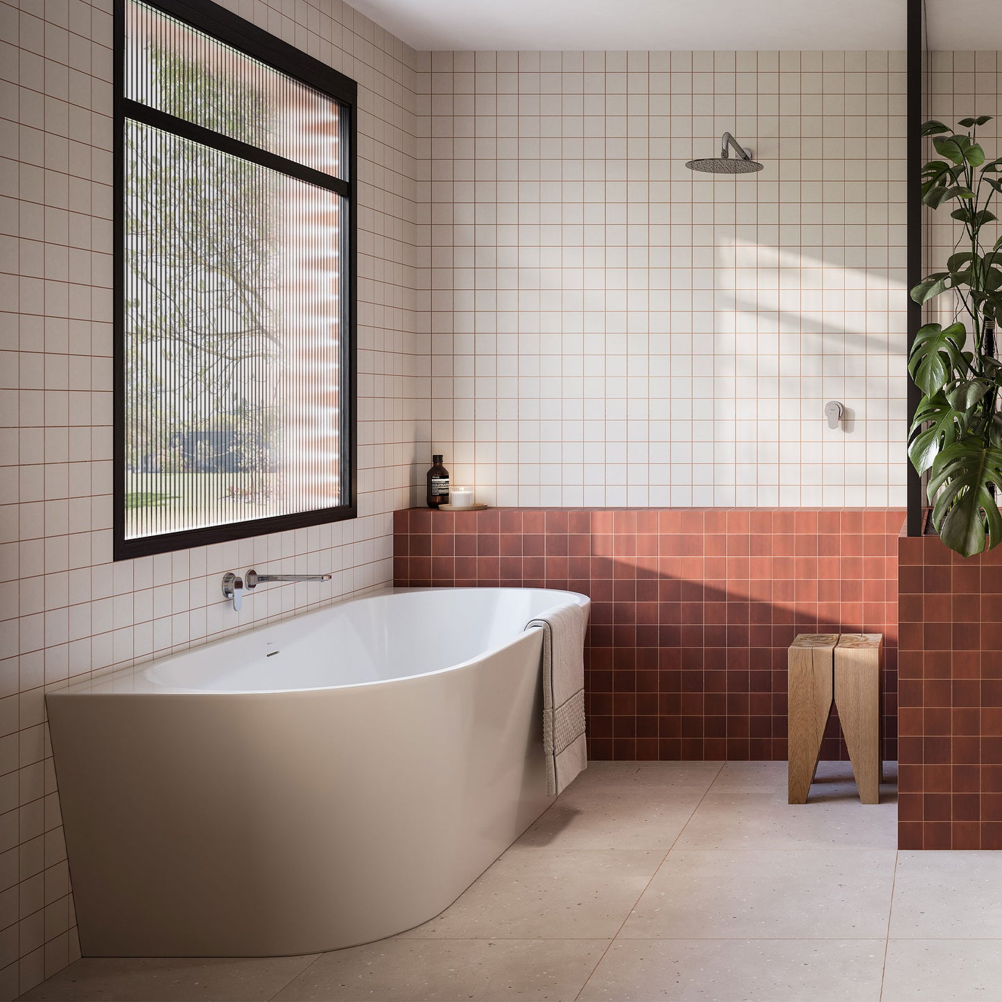 Naples Back To Wall Bath With Overflow 1700mm