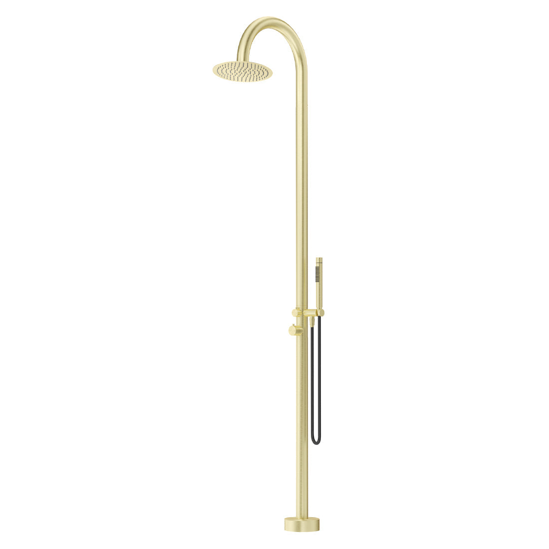 Bella Vista Mica Gooseneck Freestanding Outdoor Shower French Gold
