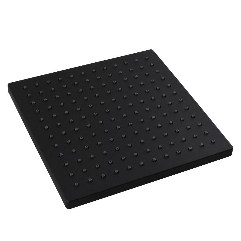 10" Square Black Rainfall Shower Head (Plastic)