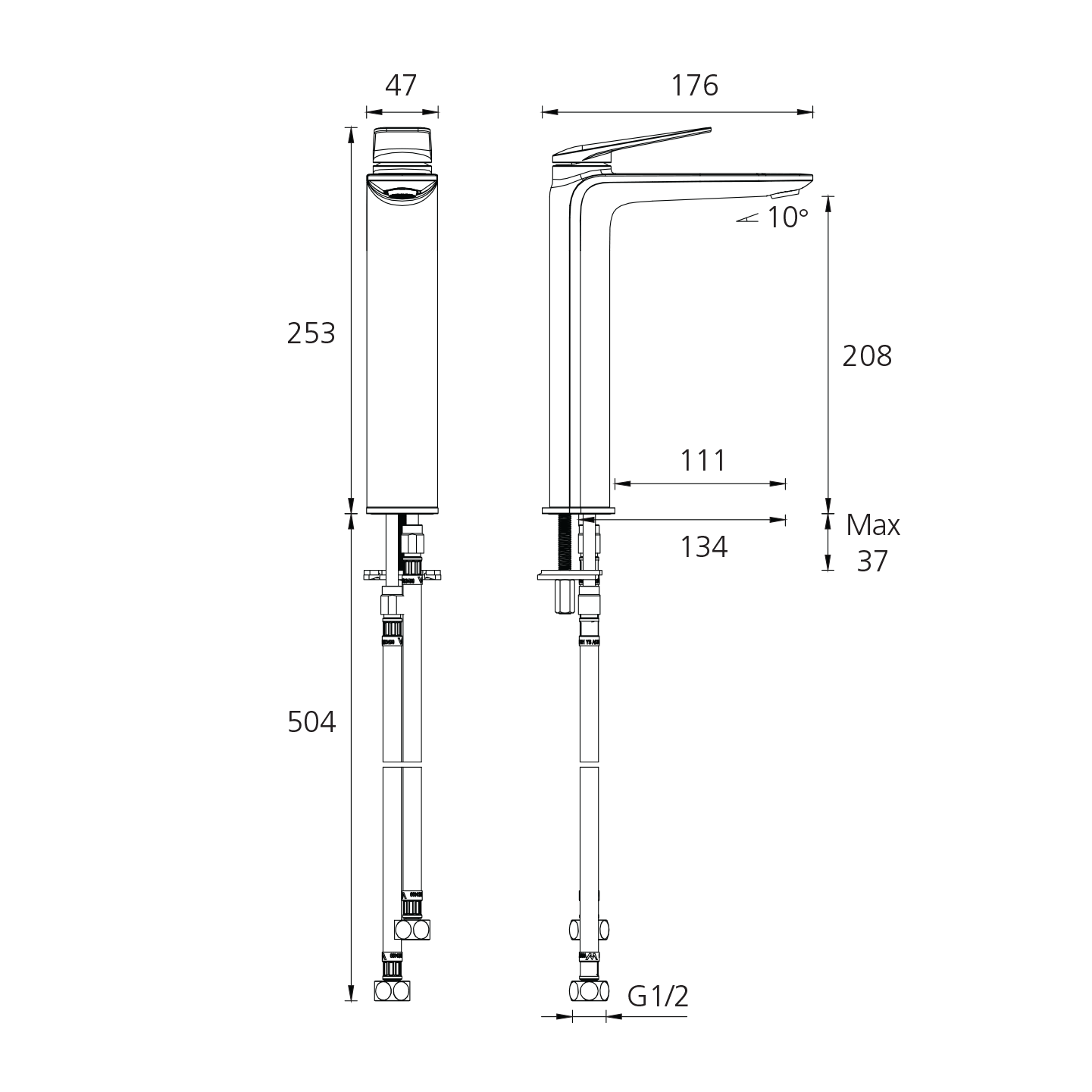 Paris Tower Basin Mixer