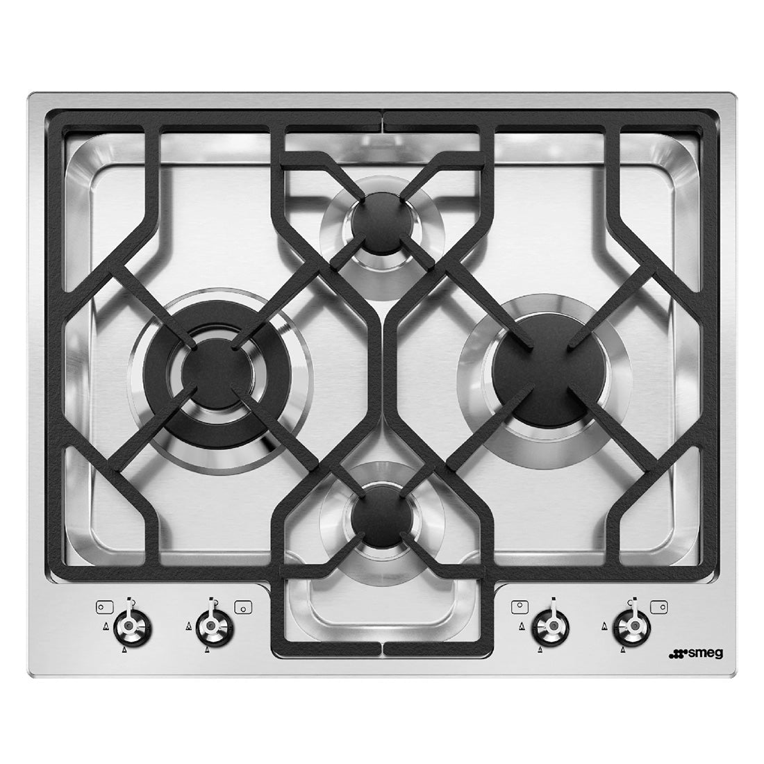 Smeg Classic 4 Burner Gas Cooktop Ultra Low Stainless Steel 60cm