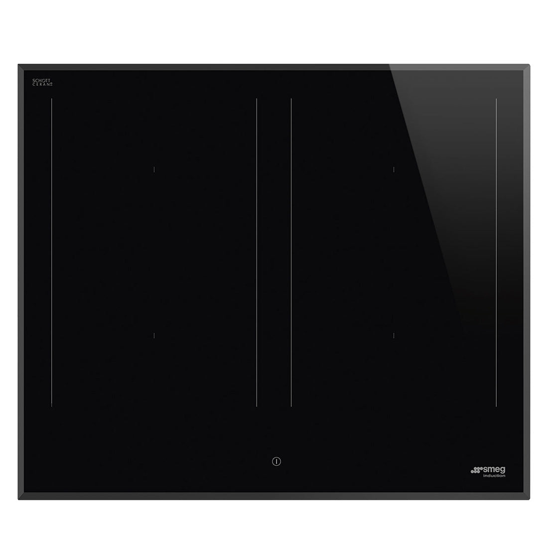 Smeg Classic 4 Zone Induction Cooktop Black Glass 60cm