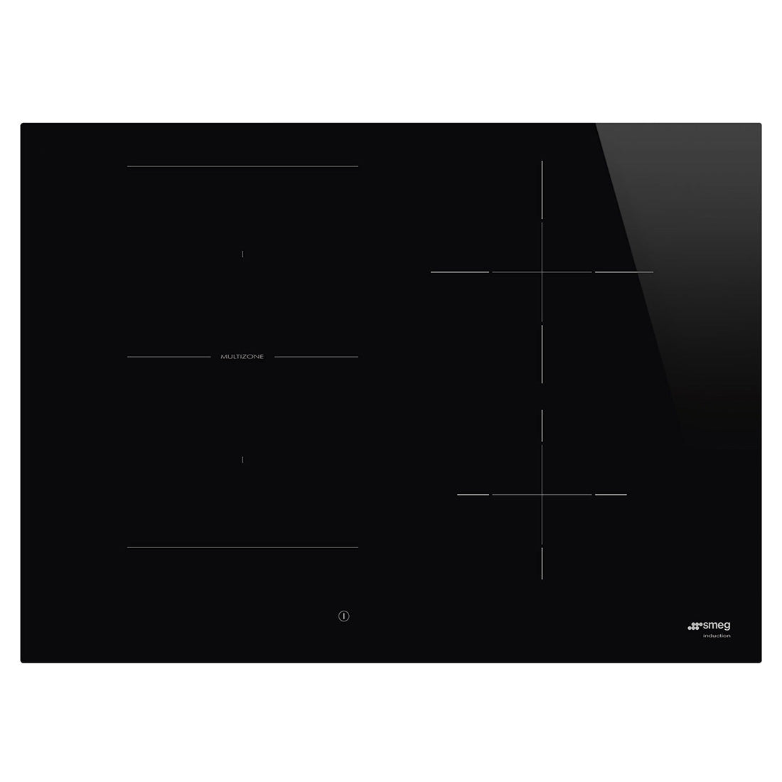 Smeg Classic 4 Zone Induction Cooktop Black Glass 70cm