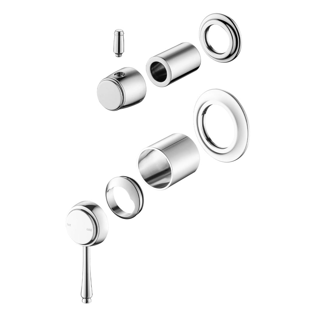 Bella Vista Mica Heritage Shower Mixer Diverter Chrome (Trim Kit Only)