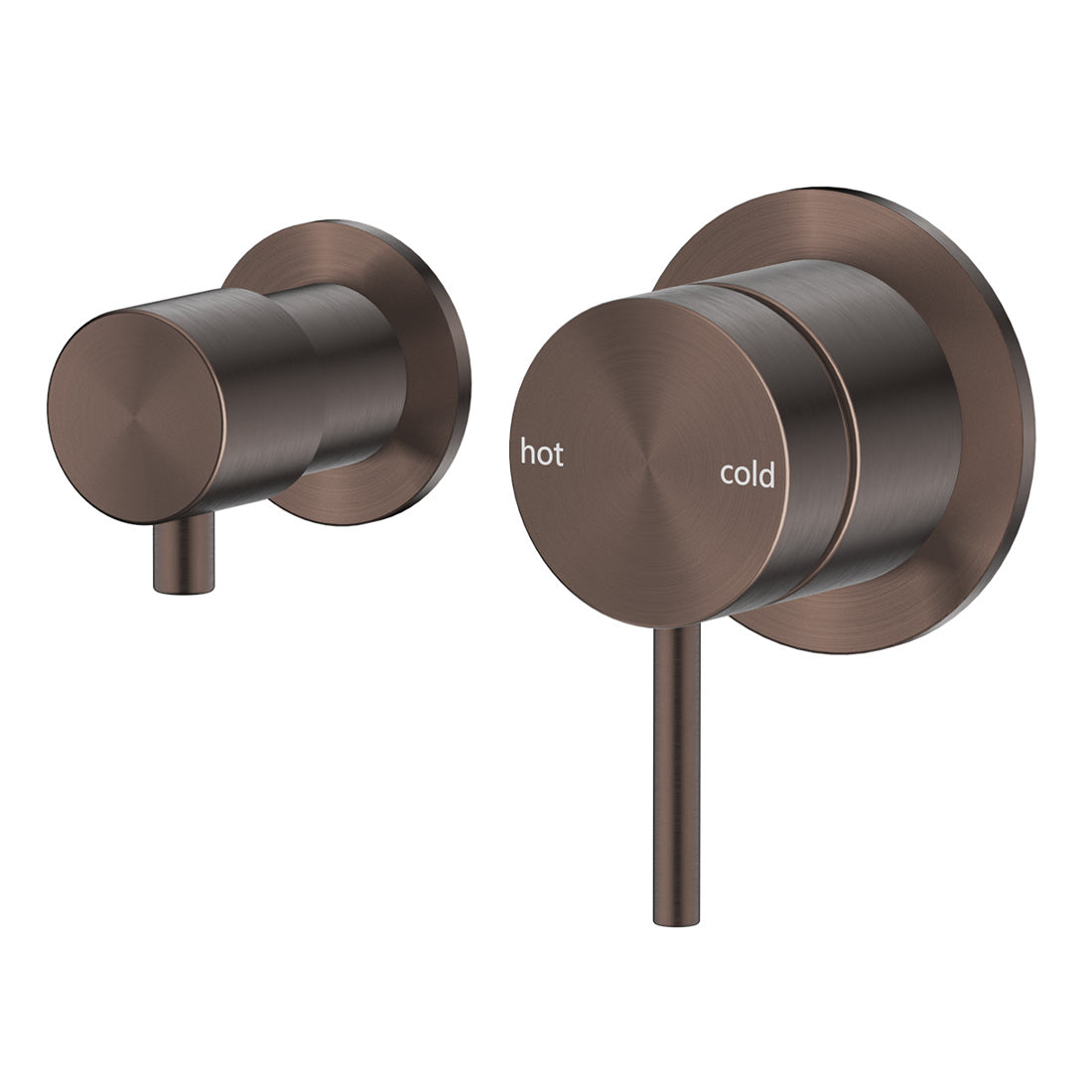 Bella Vista Mica Shower Mixer Diverter, Sideways, Dusk Bronze (Trim Kit Only)