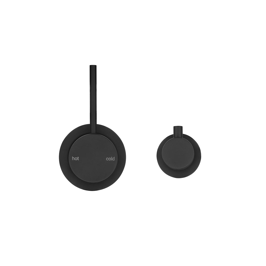 Bella Vista Mica Shower Mixer Diverter, Sideways Reverse (Trim Kit Only) Black