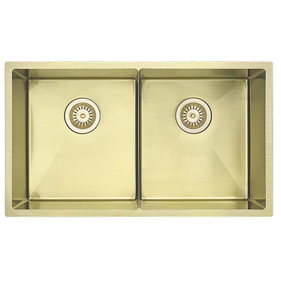 Bella Vista Luminare Sink 760 x 440mm Double Bowl Sink French Gold