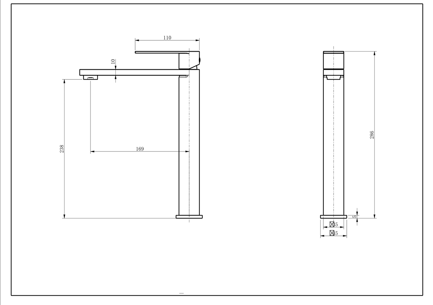 ORVIEON Velora Tall Basin Mixer