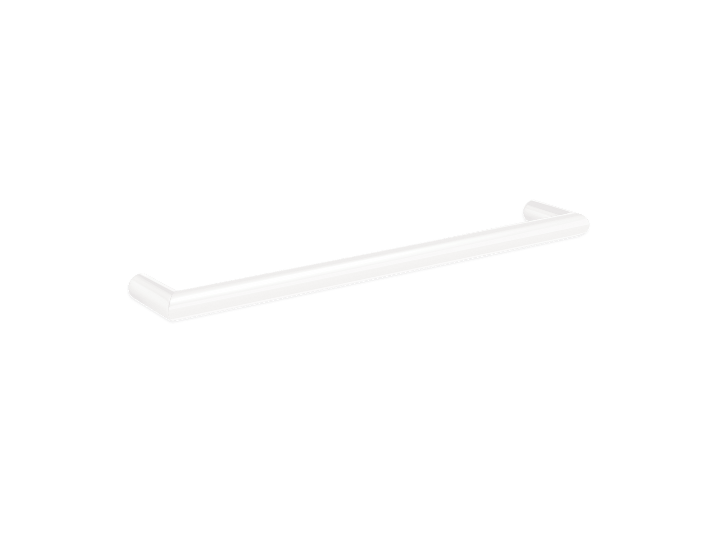 Thermorail Round Single Rail 632x32x100mm 18Watts - White - Includes Transformer