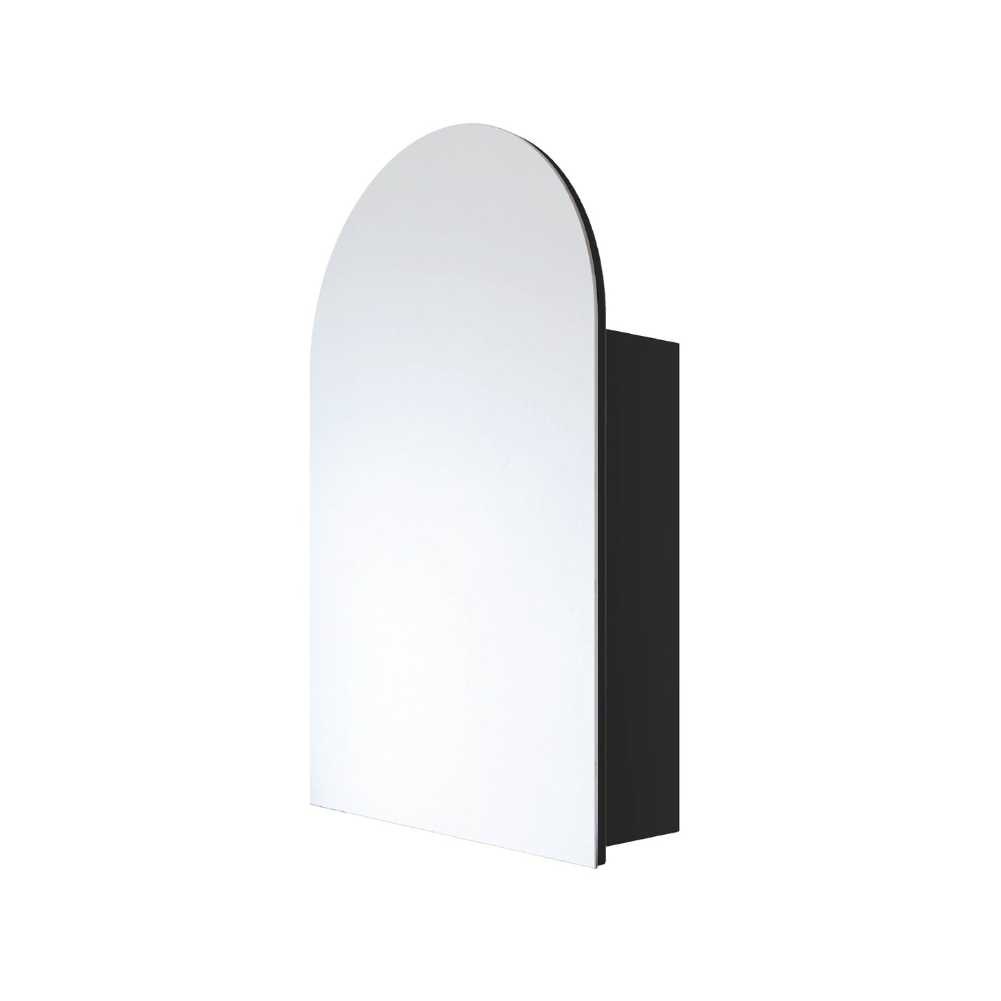 Vienna Arch Black Mirror Cabinet - 500x