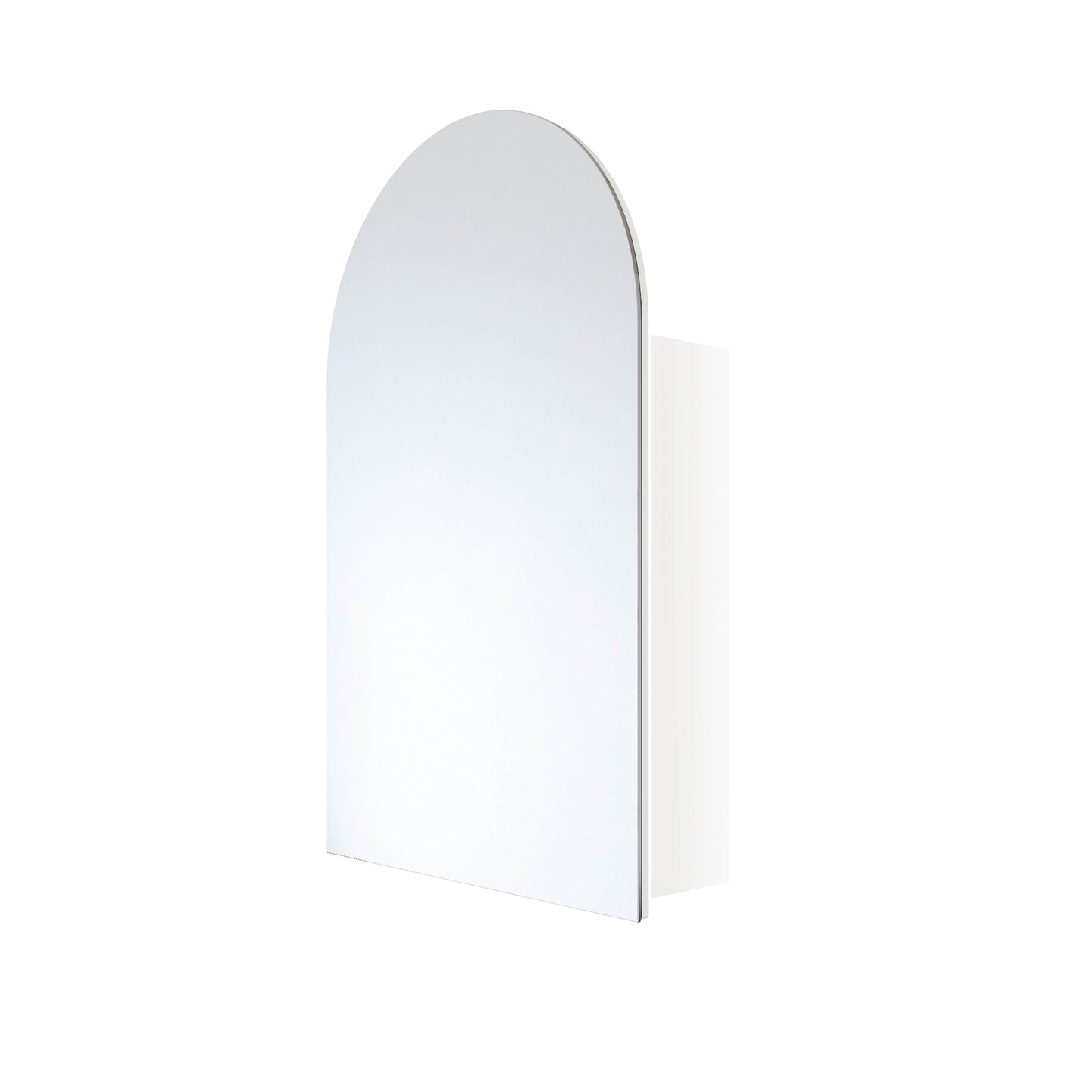 Vienna Arch White Mirror Cabinet - 500x