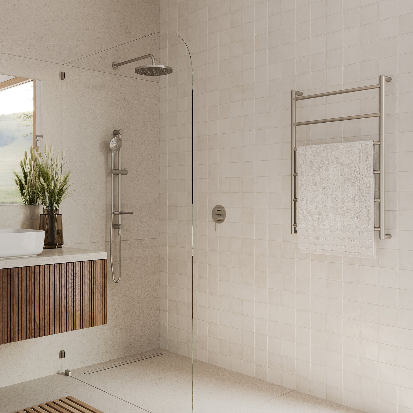 Venice Stainless Steel Heated Towel Ladder