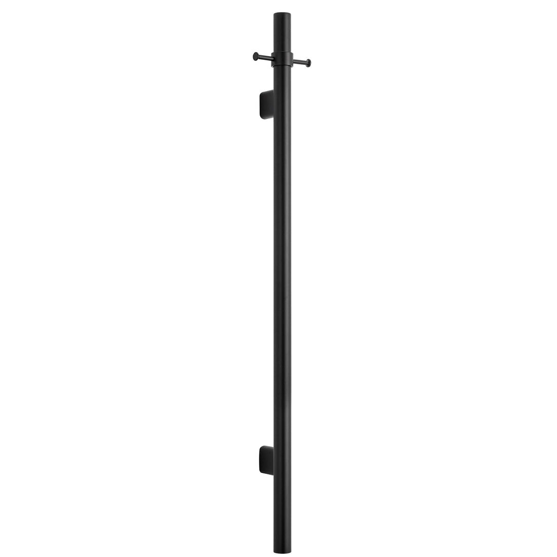 Bella Vista Mica Vertical Heated Towel Rail Black