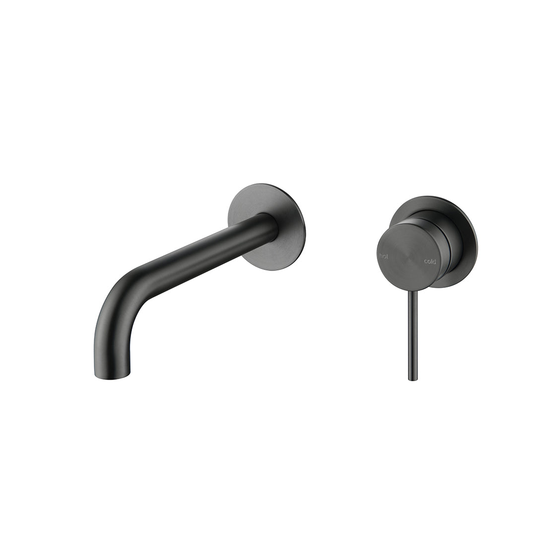 Bella Vista Mica Wall-Spout Combo, (Curved Spout), 2 Piece, Trim Kit Only, Gunmetal