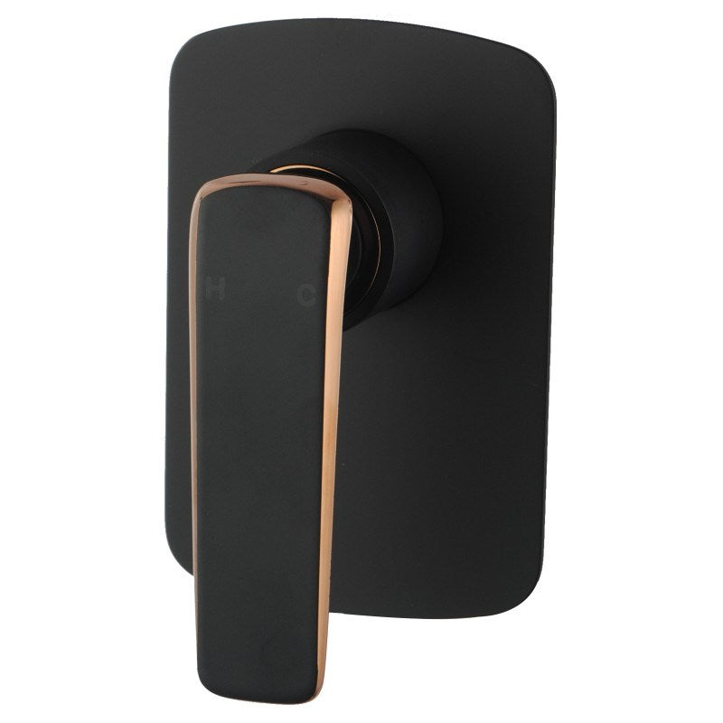 Esperia Rose Gold and Black Wall Mixer