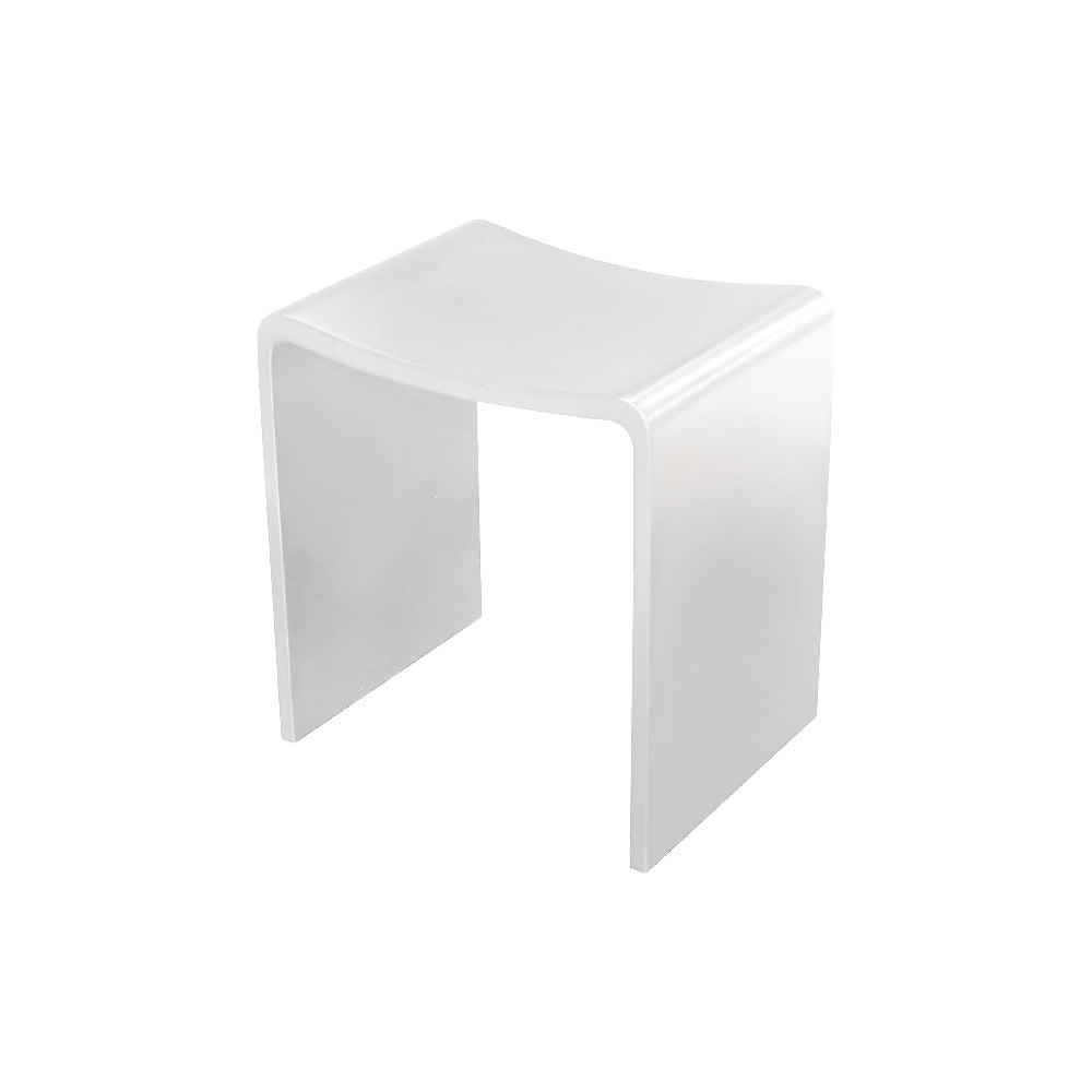 Willow Shower Stool 400x300mm - White