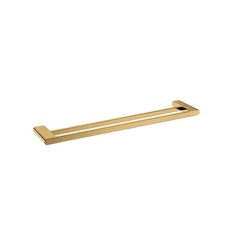 VOG Series Brushed Yellow Gold Double Towel Rail 800mm