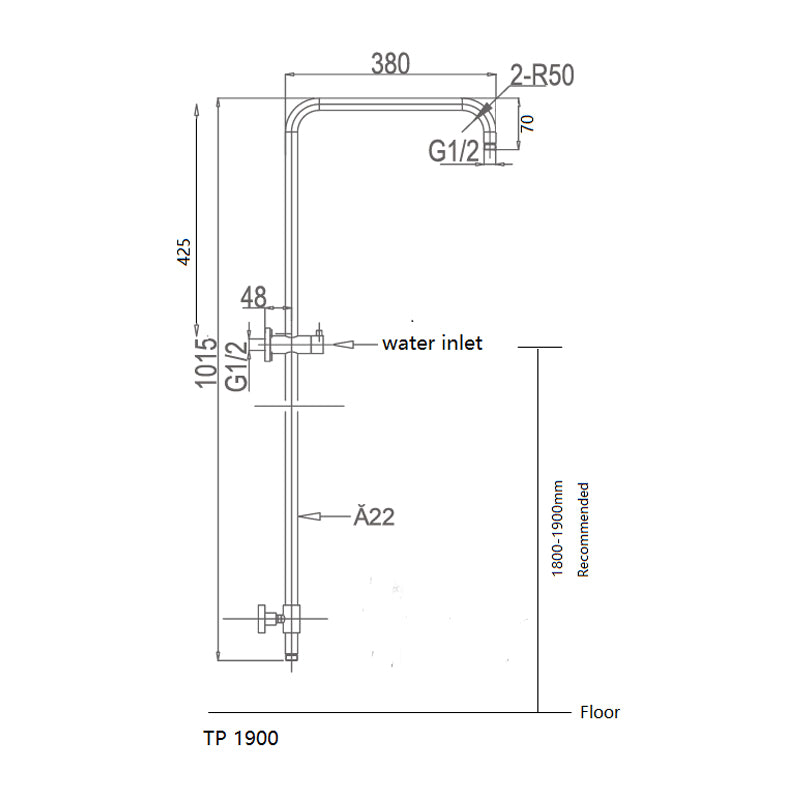 MONDO Multifunction Shower Rail