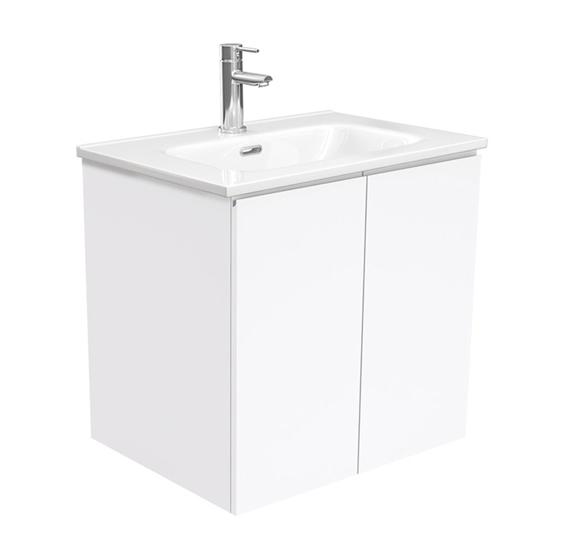 Fienza Joli Fingerpull Gloss White 600 Wall-Hung Vanity