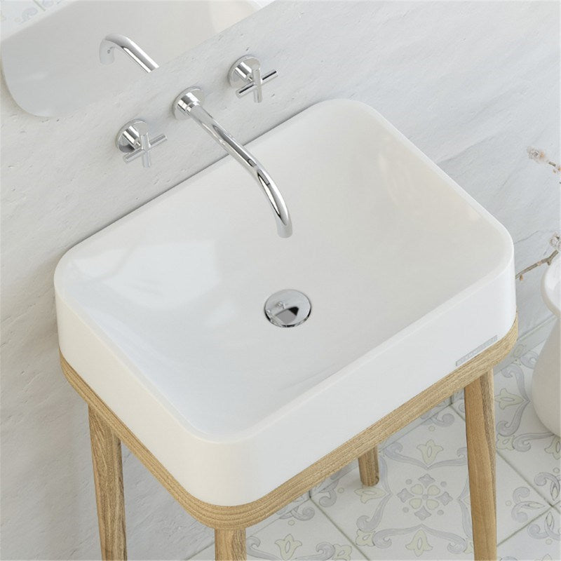 545 x 415 x 130 mm White Basin