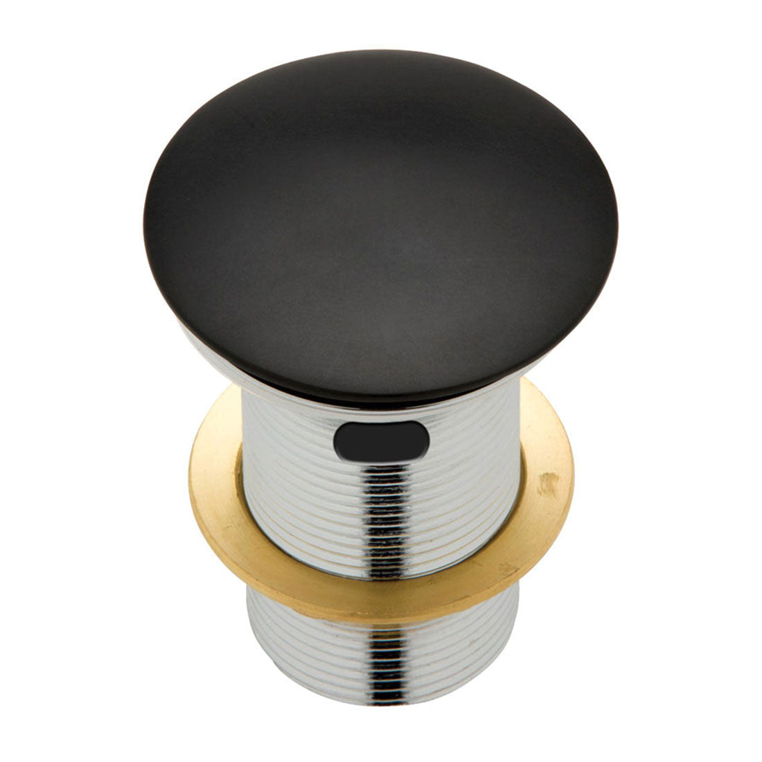 Fienza Cast Stone Cap Pop-Up Waste 32mm with Overflow Matte Black