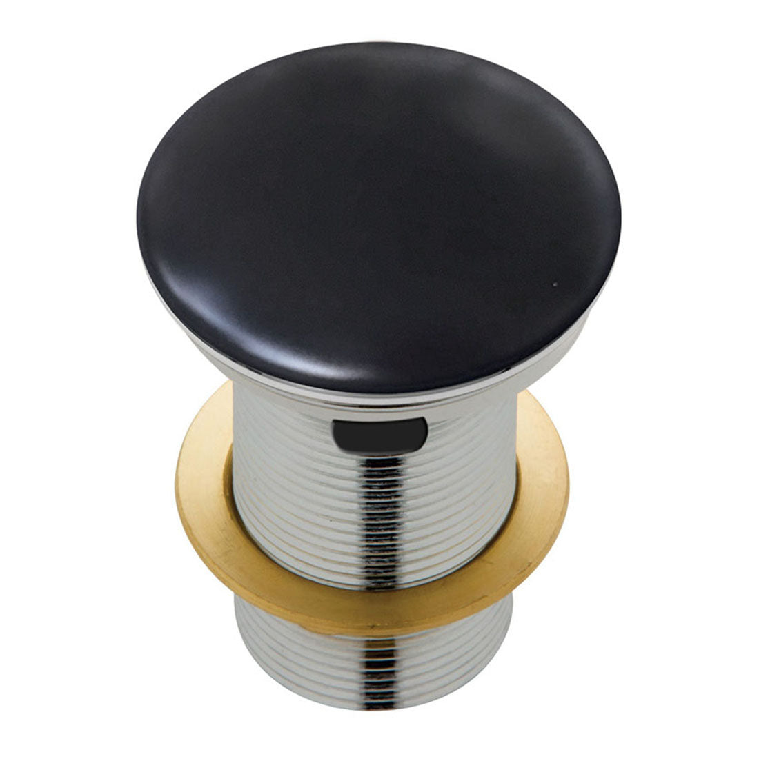 Fienza Ceramic Cap Pop-Up Waste 32mm with Overflow Matte Black