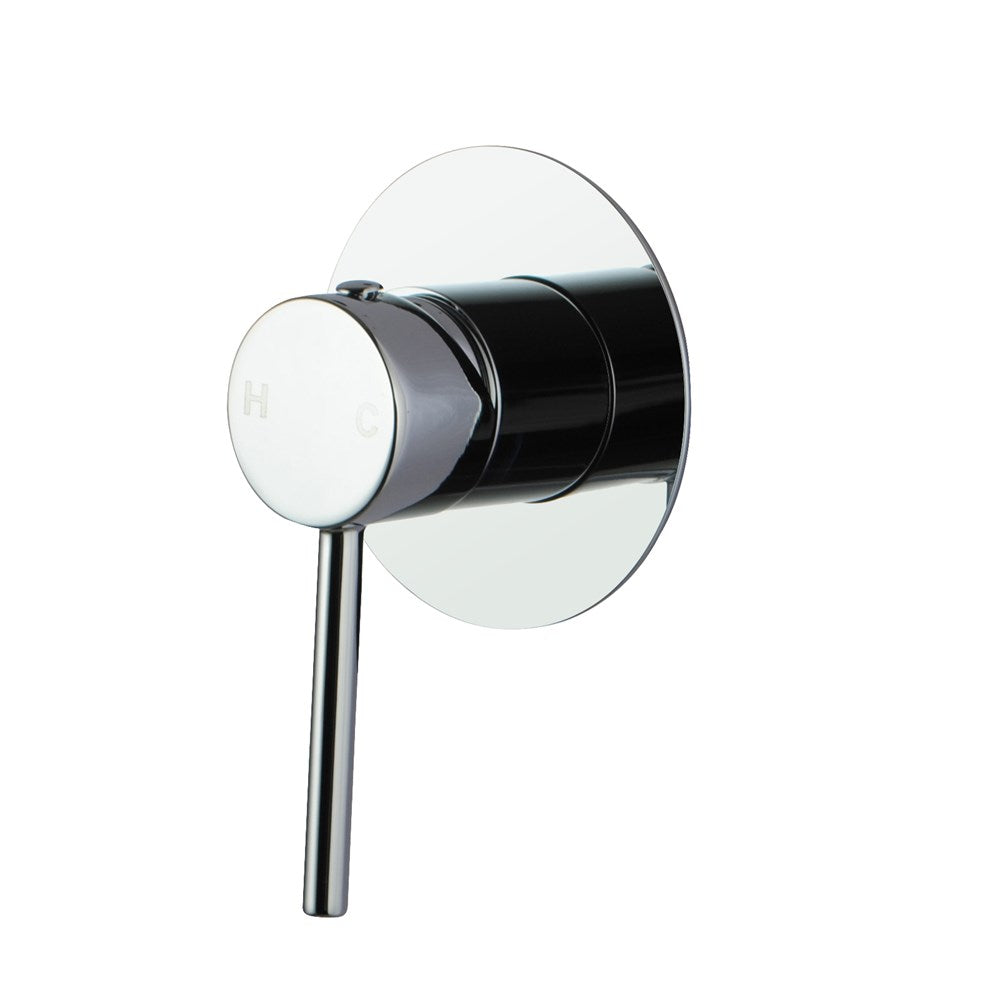 LUCID PIN Series Round Chrome 65mm Wall Mixer (Color Up)