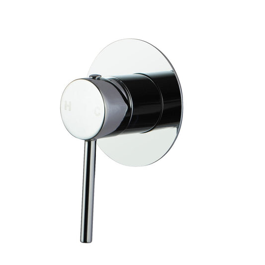 LUCID PIN Series Round Chrome 65mm Wall Mixer (Color Up)