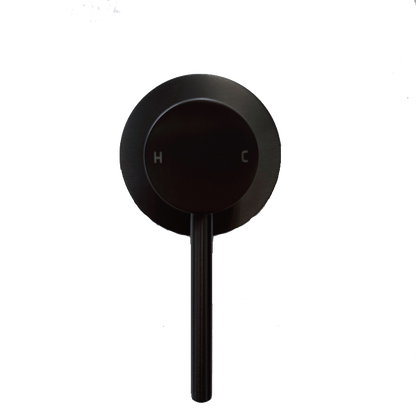 LUCID PIN - Black Wall Mixer ( 65MM Cover Plate)