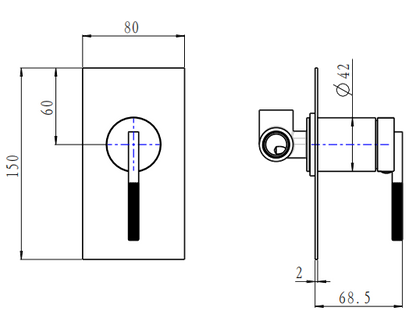 CADDENCE Series Brushed Nickel Wall Mixer