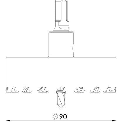 Tungsten Cutter 90mm