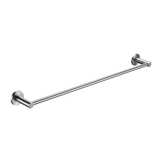 Bella Vista Mica Single Towel Rail 600mm Brushed Nickel
