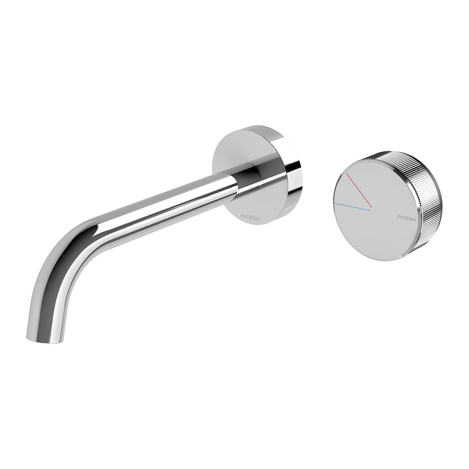 Axia Wall Basin / Bath Curved Outlet Mixer Set 180mm