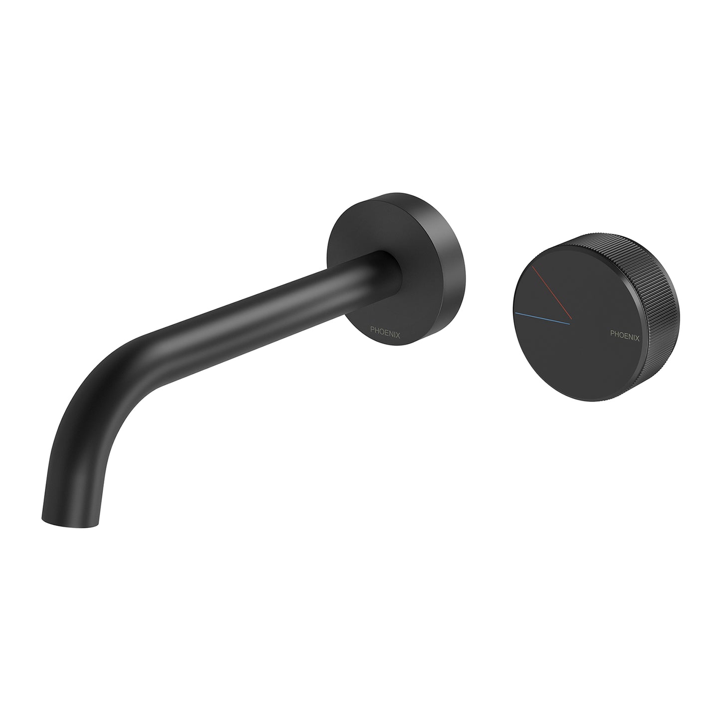 Axia Wall Basin / Bath Curved Outlet Mixer Set 180mm
