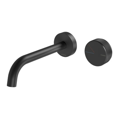 Axia Wall Basin / Bath Curved Outlet Mixer Set 180mm
